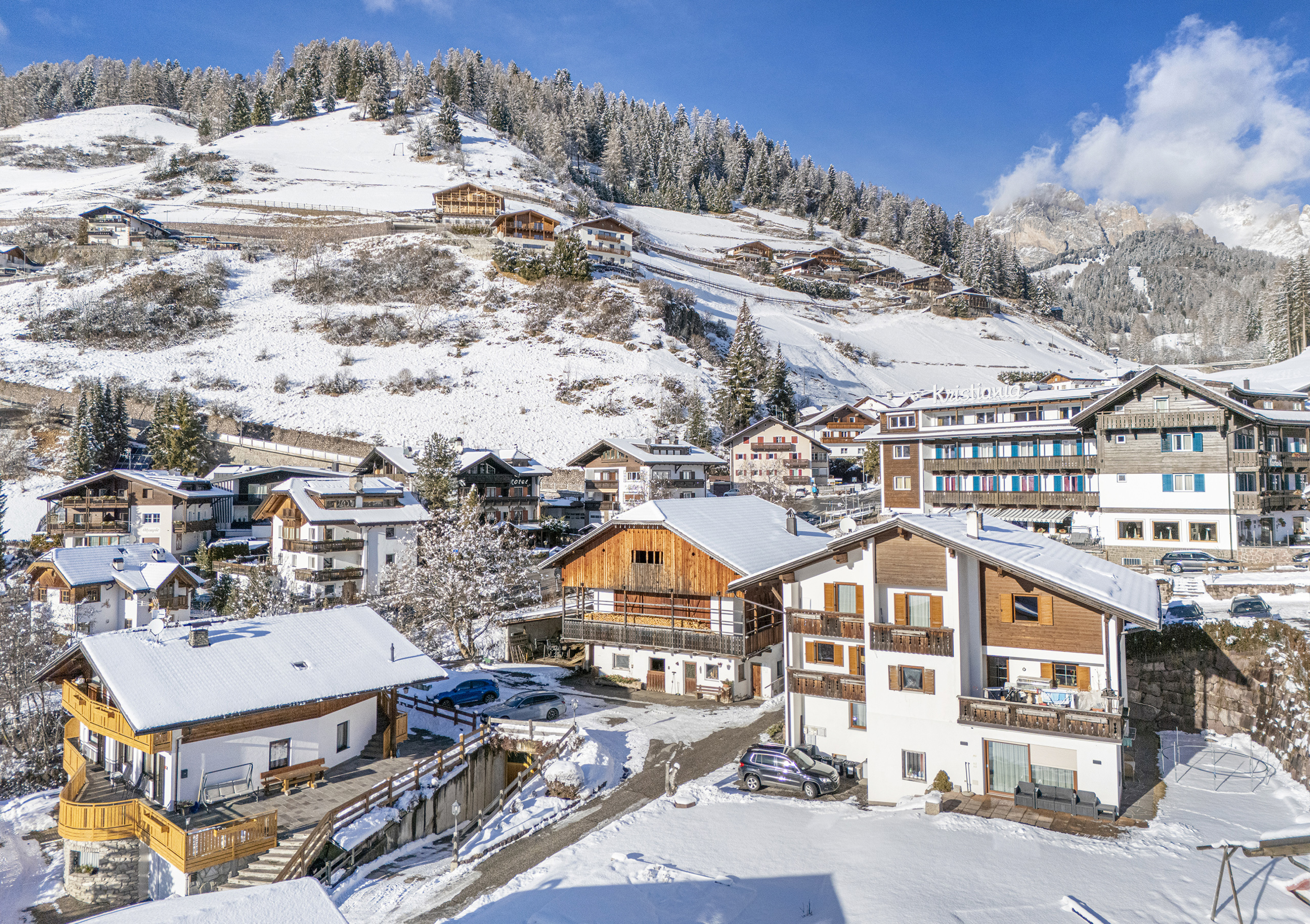 Ferienwohnung mit 1 Schlafzimmer und Terrasse – Wolkenstein, Gröden · 1 Schlafzimmer