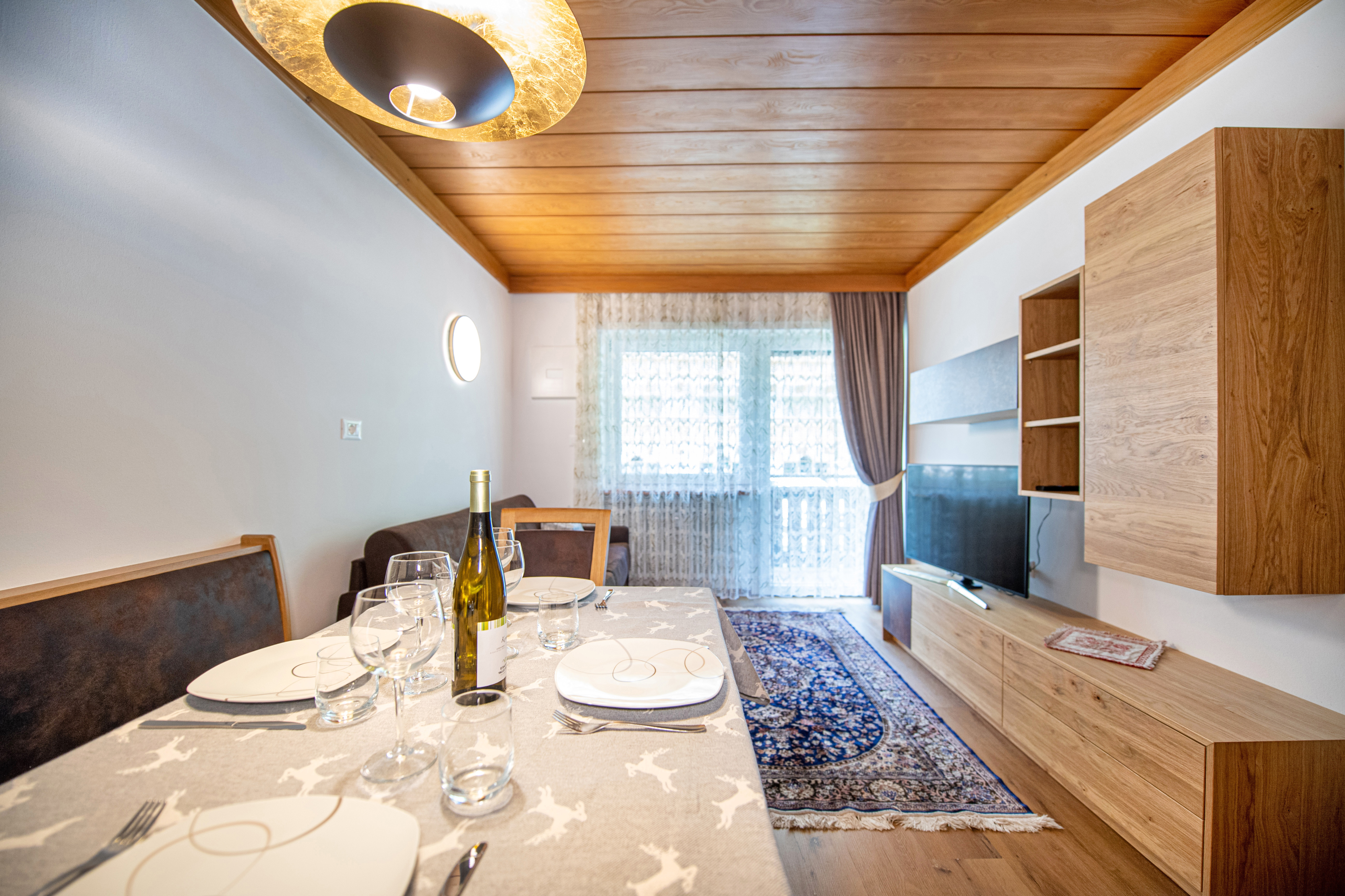 Ferienwohnung mit 2 Schlafzimmern und Balkon – Wolkenstein, Gröden · 2 Schlafzimmer