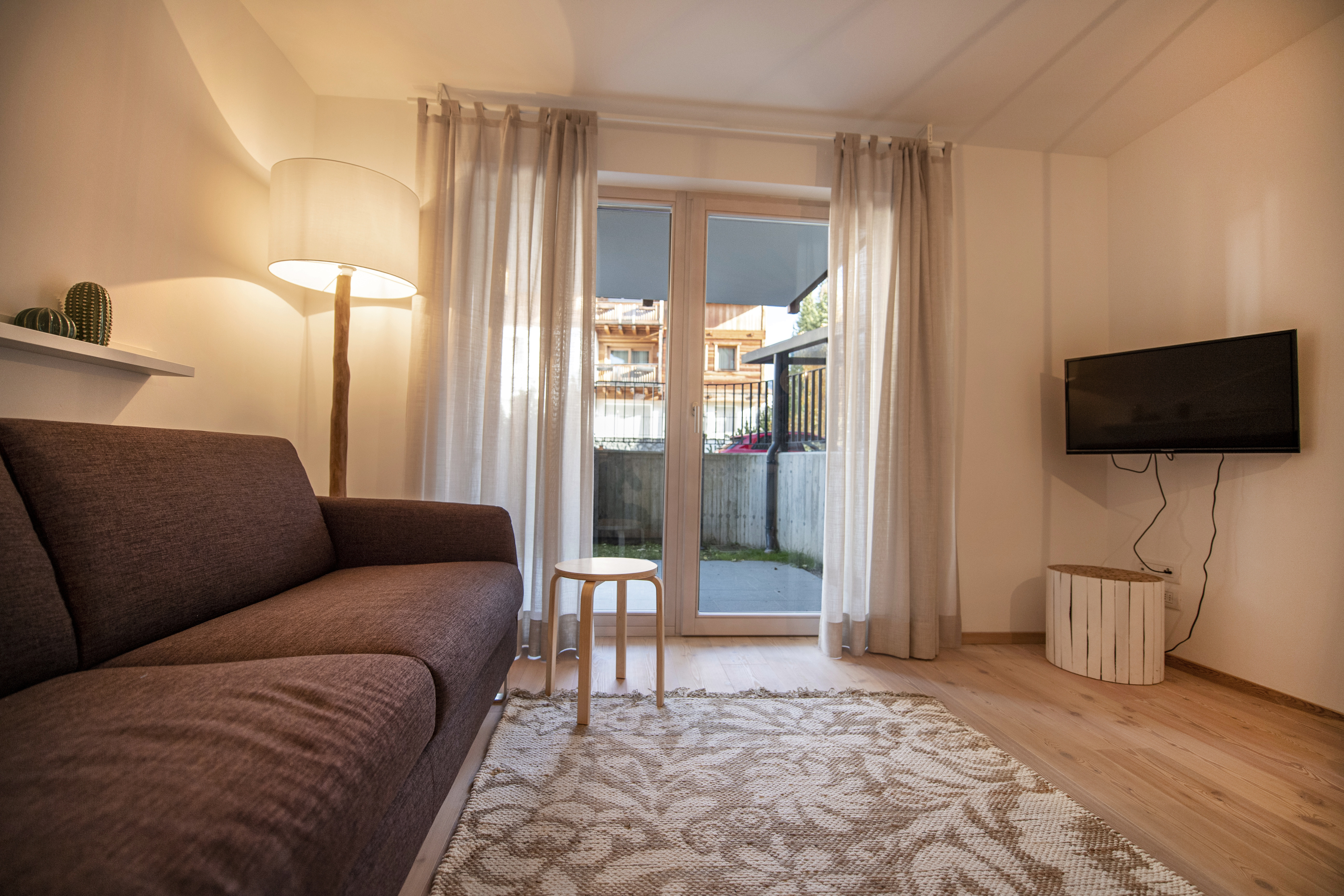 Moderne 1-Schlafzimmer-Wohnung mit Privatgarten – Wolkenstein, Gröden · 1 Schlafzimmer