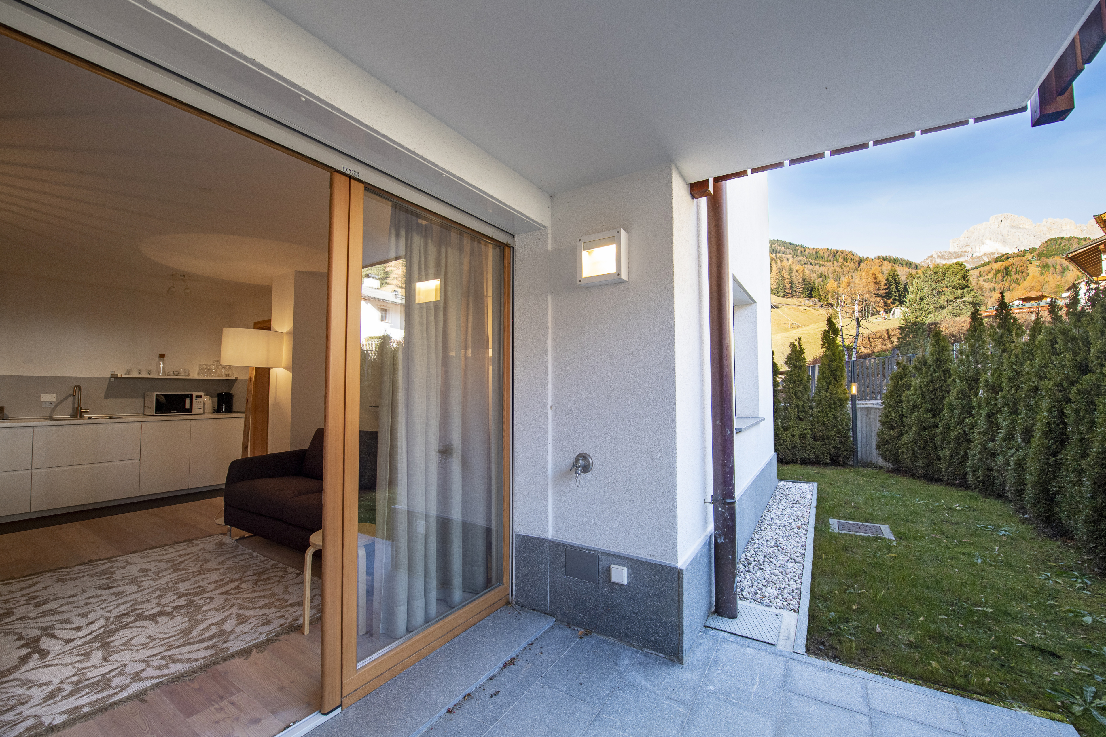 Moderne 1-Schlafzimmer-Wohnung mit Privatgarten – Wolkenstein, Gröden · 1 Schlafzimmer