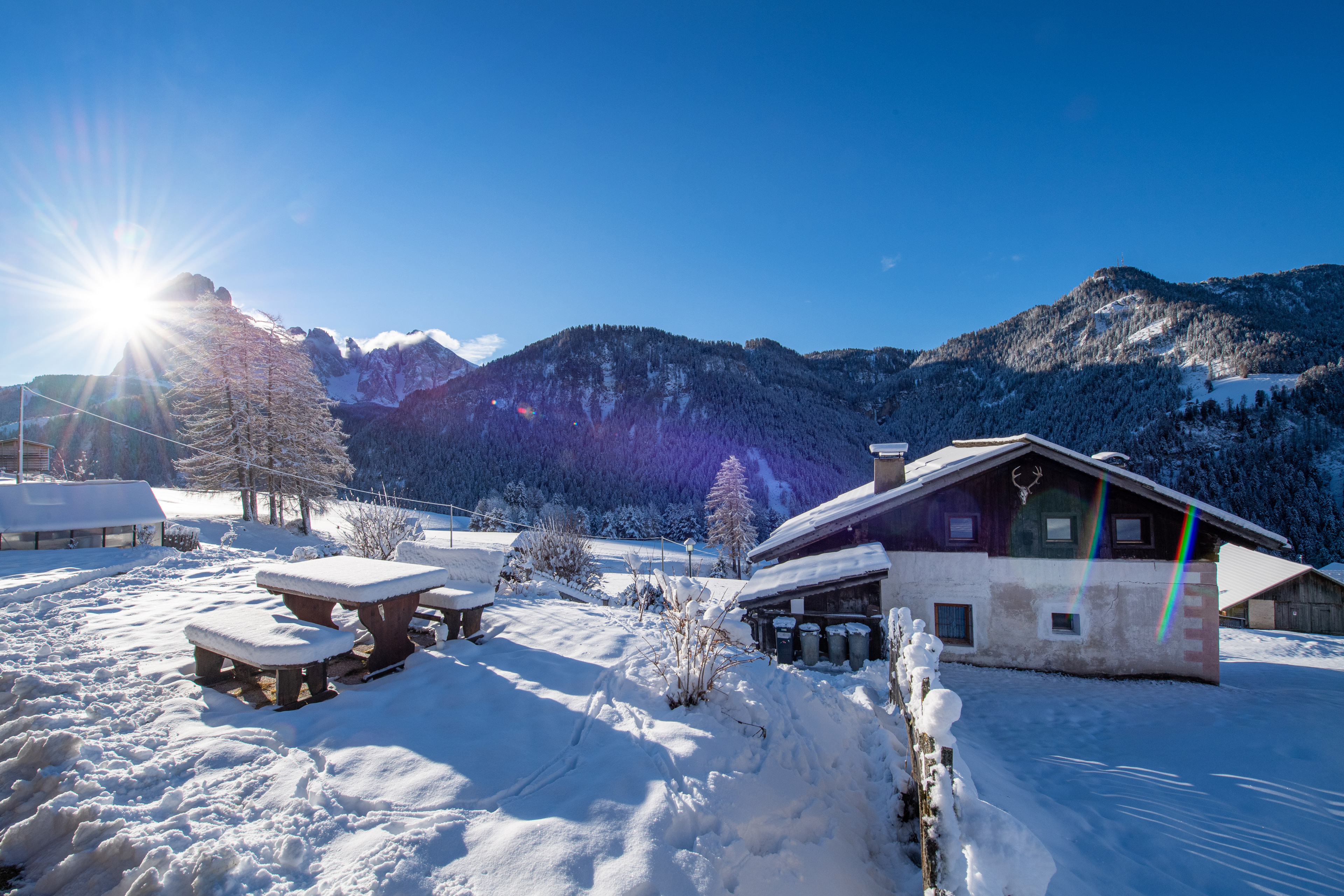 Ferienwohnung mit 2 Schlafzimmern und Garten – St. Ulrich, Gröden · 2 Schlafzimmer