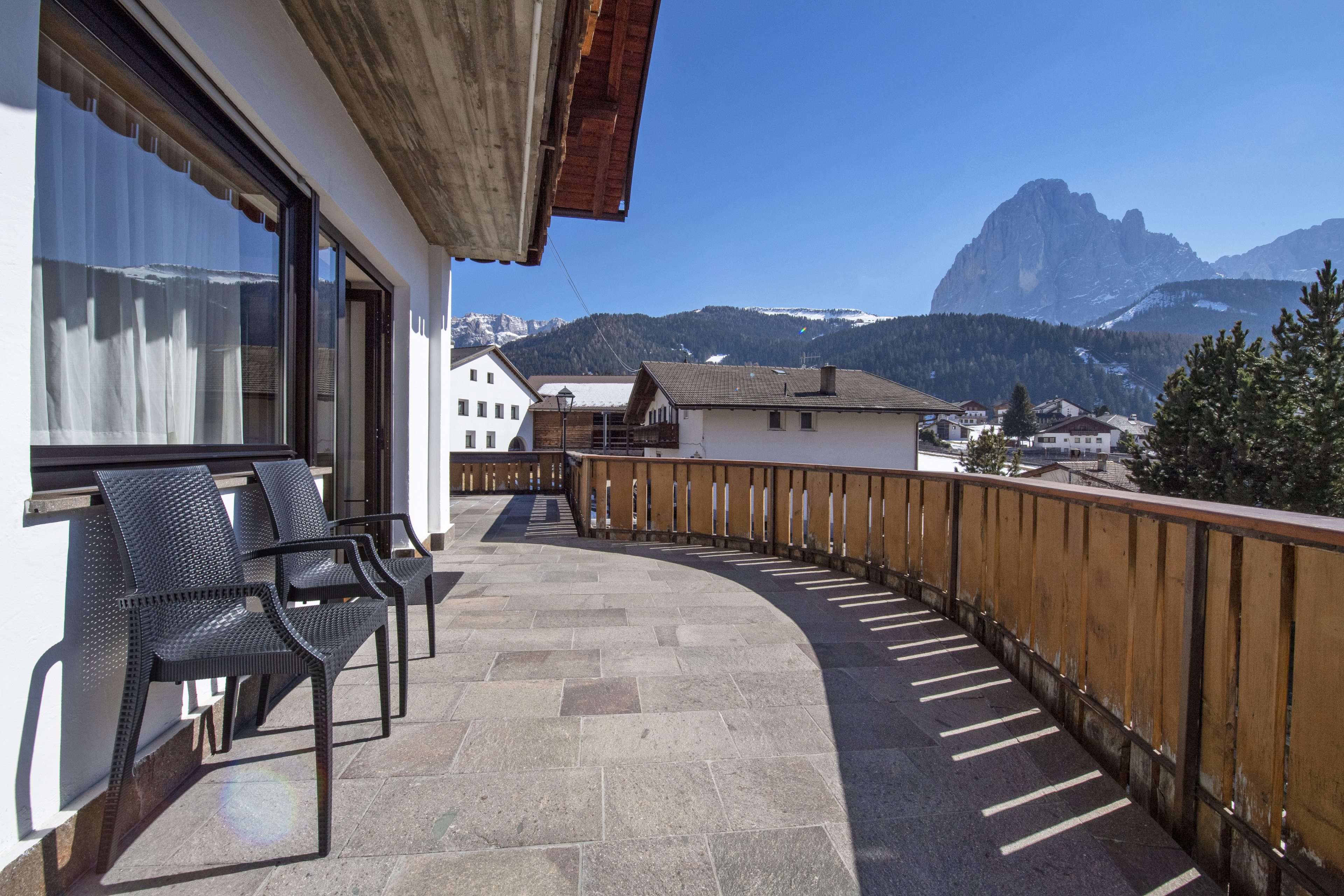 Ferienwohnung mit 1 Schlafzimmer und Terrasse – Wolkenstein, Gröden · 1 Schlafzimmer