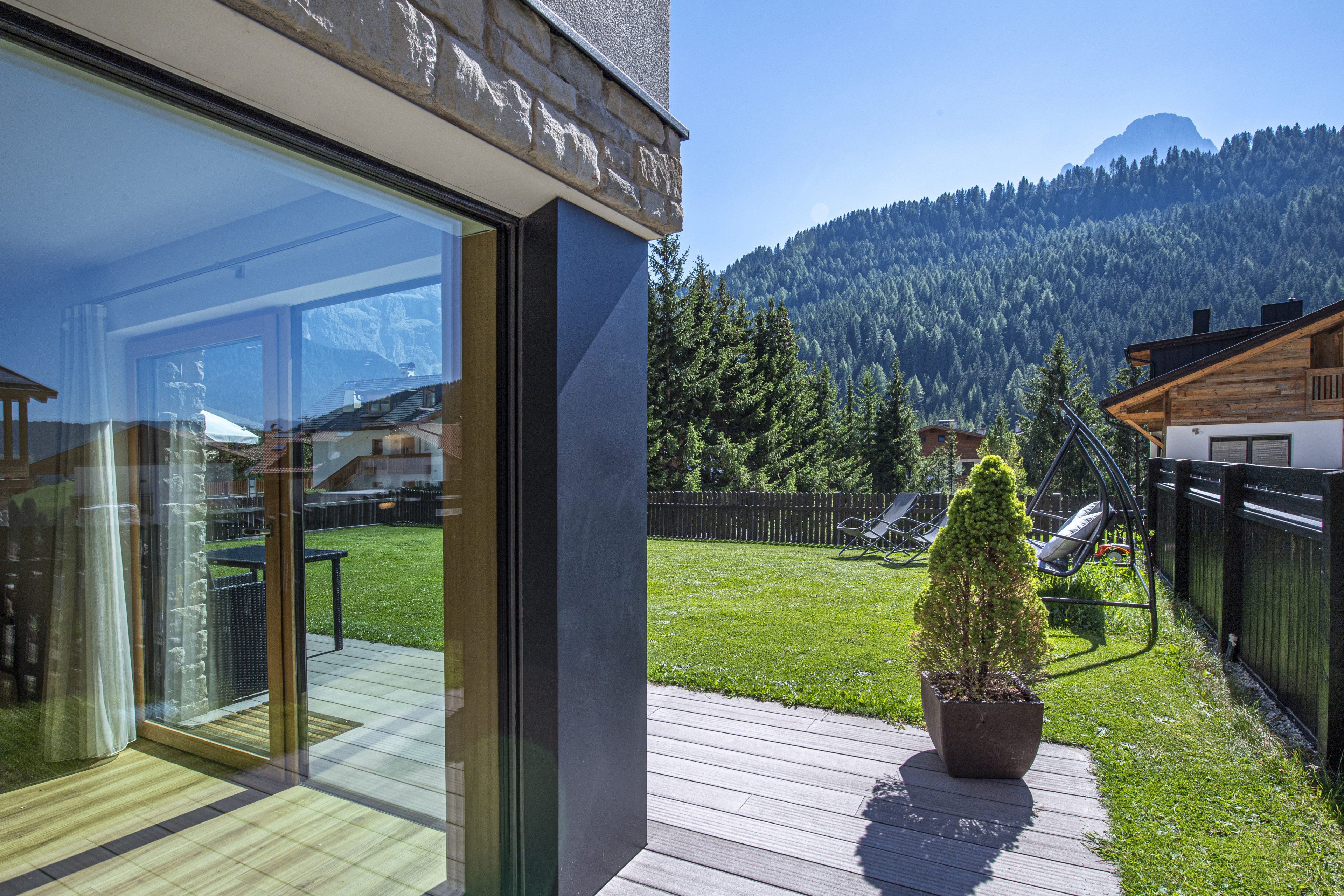 Ferienwohnung mit 2 Schlafzimmern und Garten – Wolkenstein, Gröden · 2 Schlafzimmer