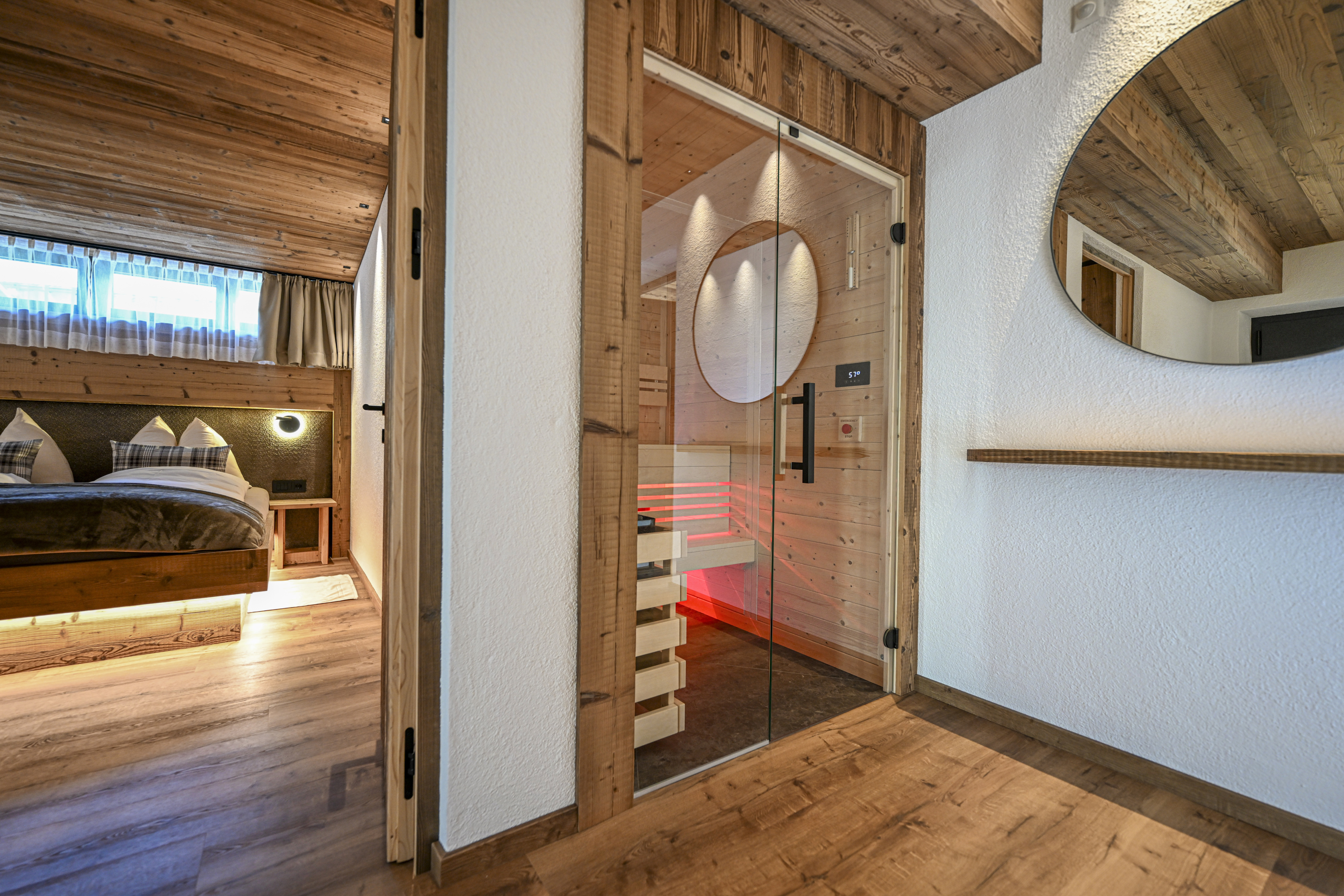 Puez - Two-Bedroom apartment with private sauna and panoramic balcony – Santa Cristina, Val Gardena · 2 Sleeping room