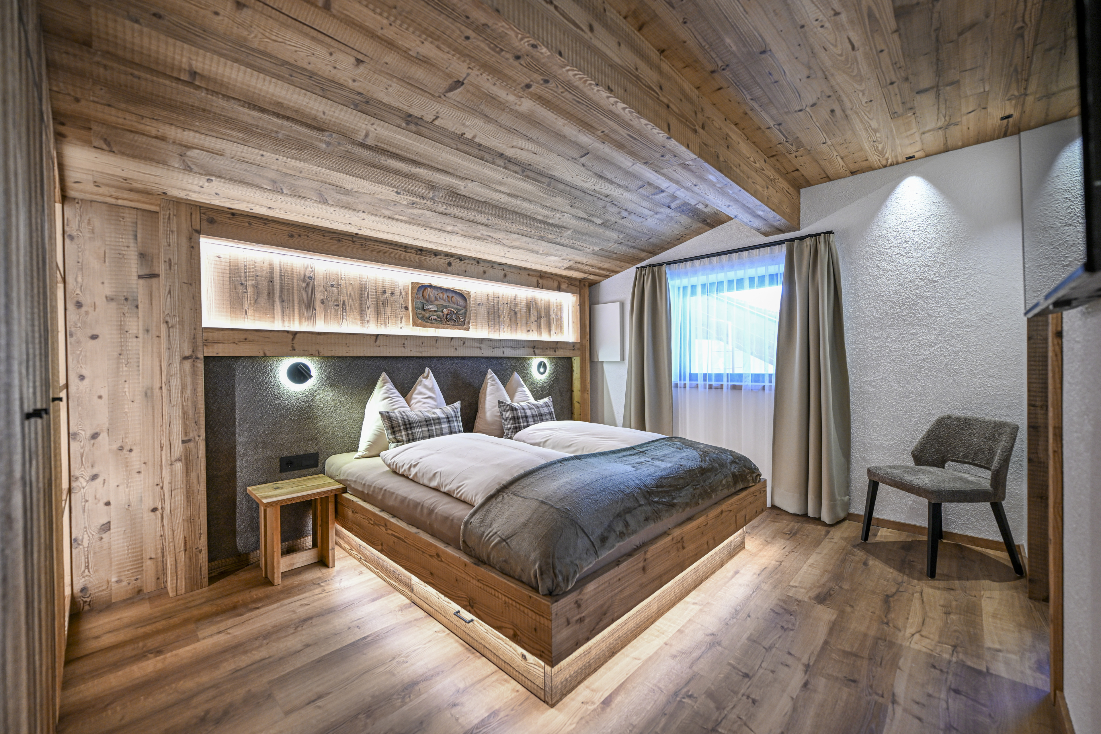 Puez - Two-Bedroom apartment with private sauna and panoramic balcony – Santa Cristina, Val Gardena · 2 Sleeping room