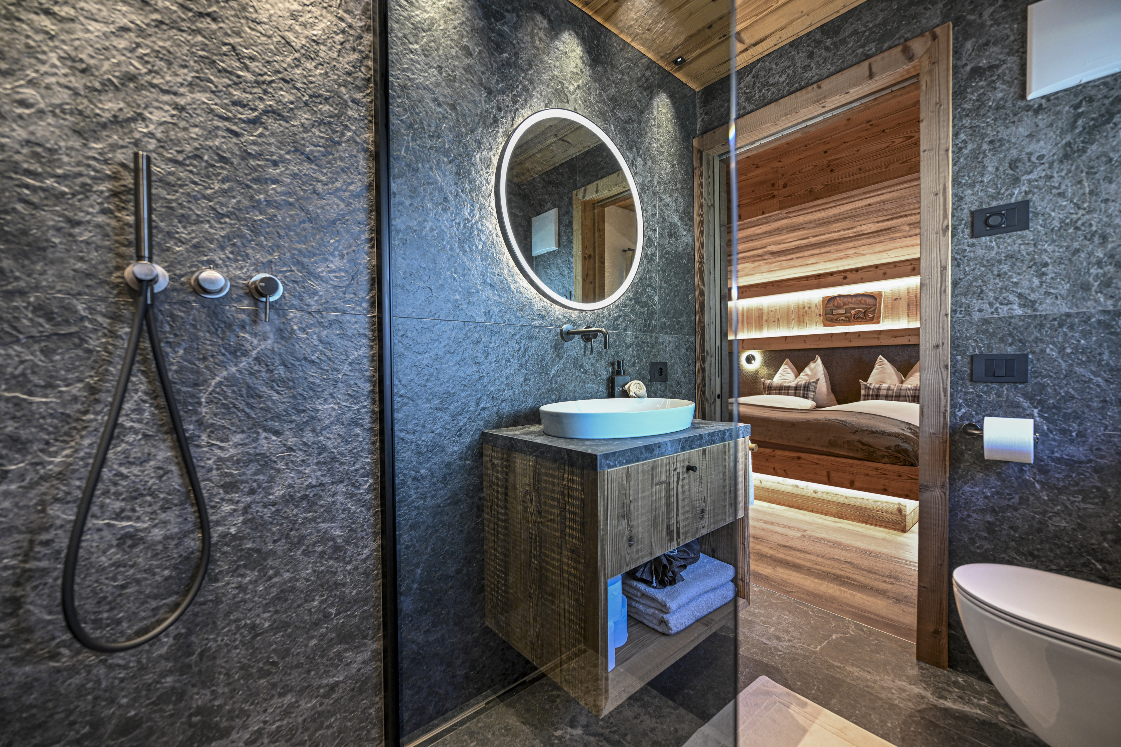 Puez - Two-Bedroom apartment with private sauna and panoramic balcony – Santa Cristina, Val Gardena · 2 Sleeping room