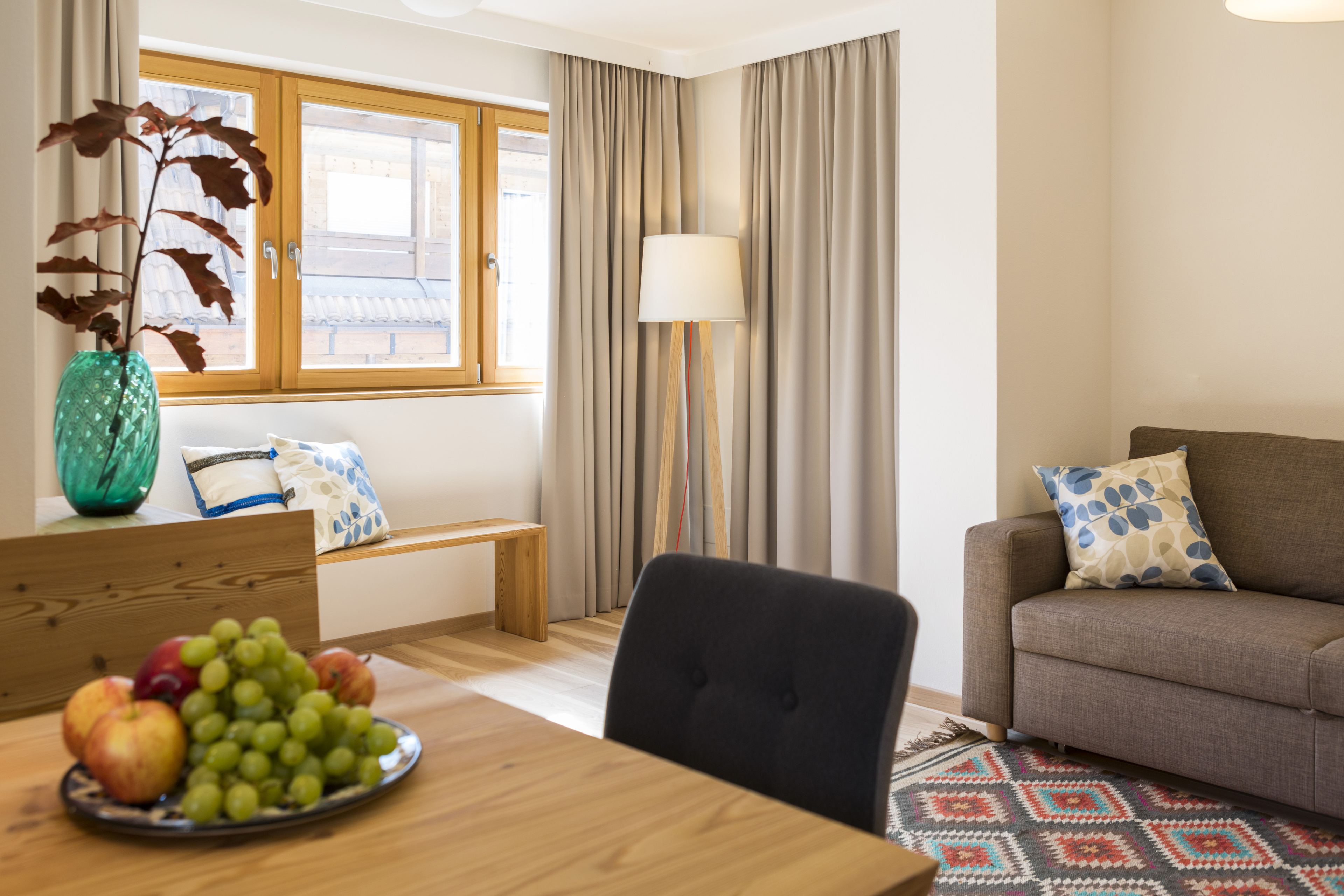 Ferienwohnung mit 2 Schlafzimmer und Balkon – Wolkenstein, Gröden · 2 Schlafzimmer