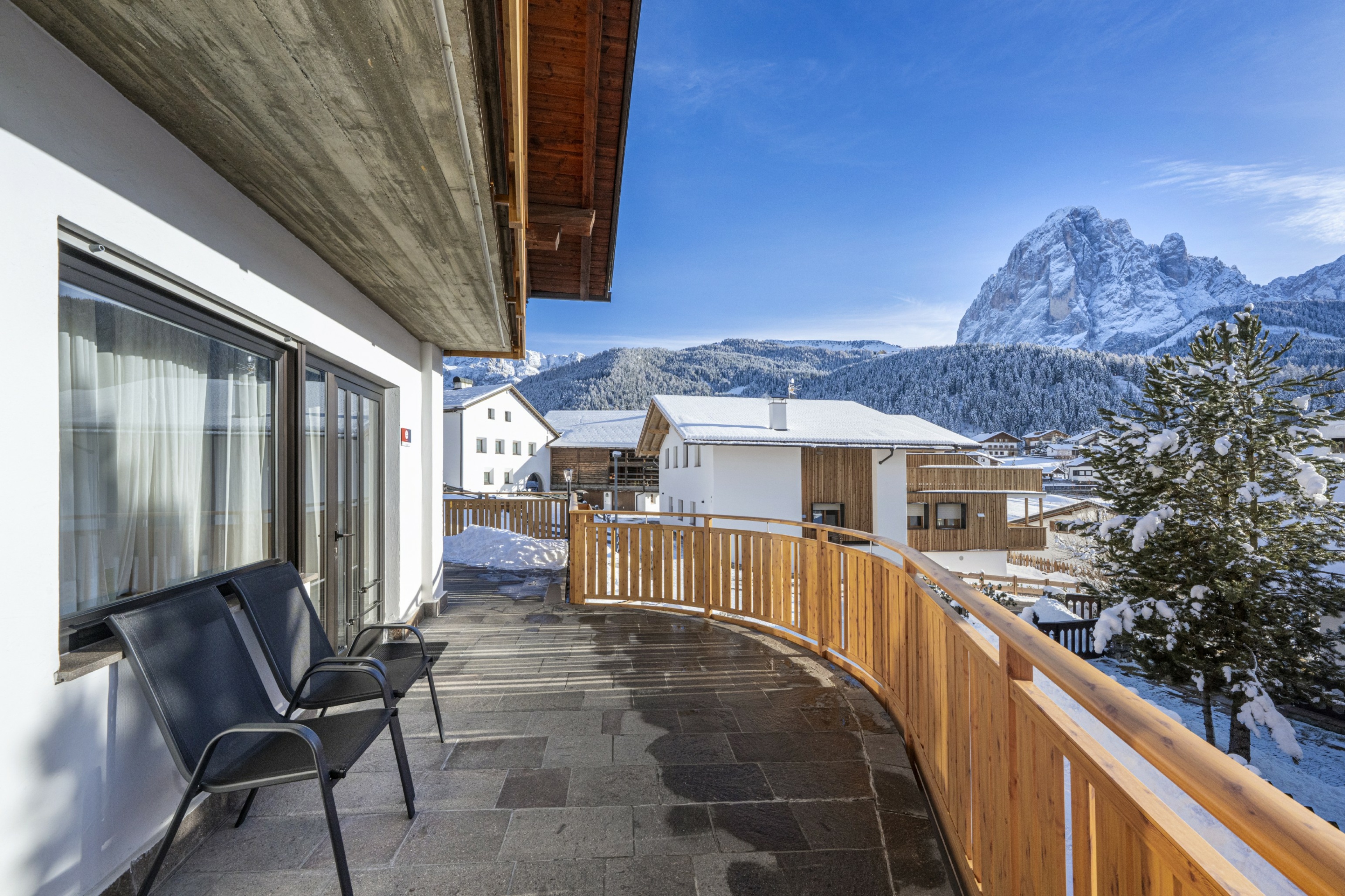 Ferienwohnung mit 1 Schlafzimmer und Terrasse – Wolkenstein, Gröden · 1 Schlafzimmer