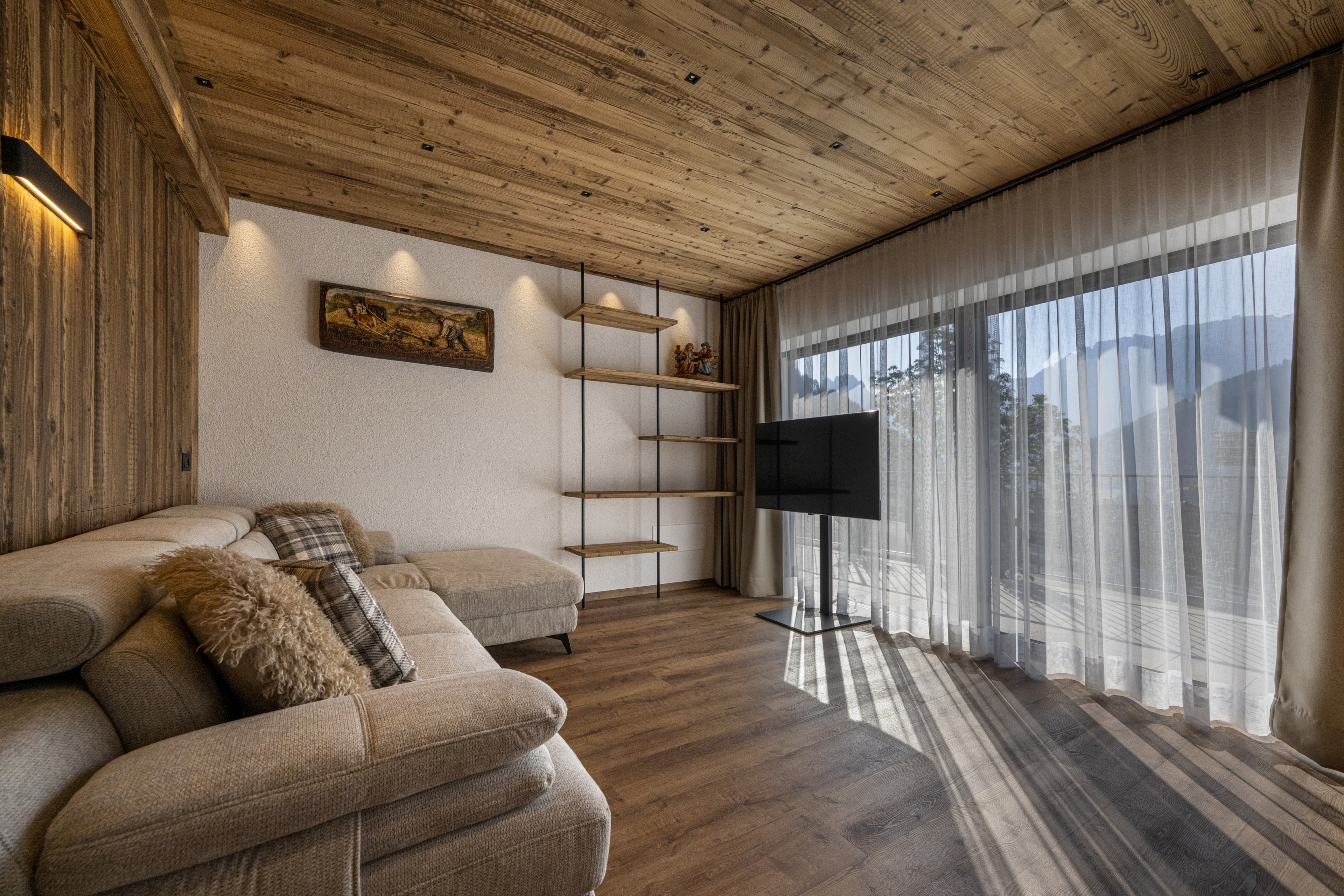 Odles - One-Bedroom apartment with Private Sauna and Garden Access – Santa Cristina, Val Gardena · 1 Sleeping room