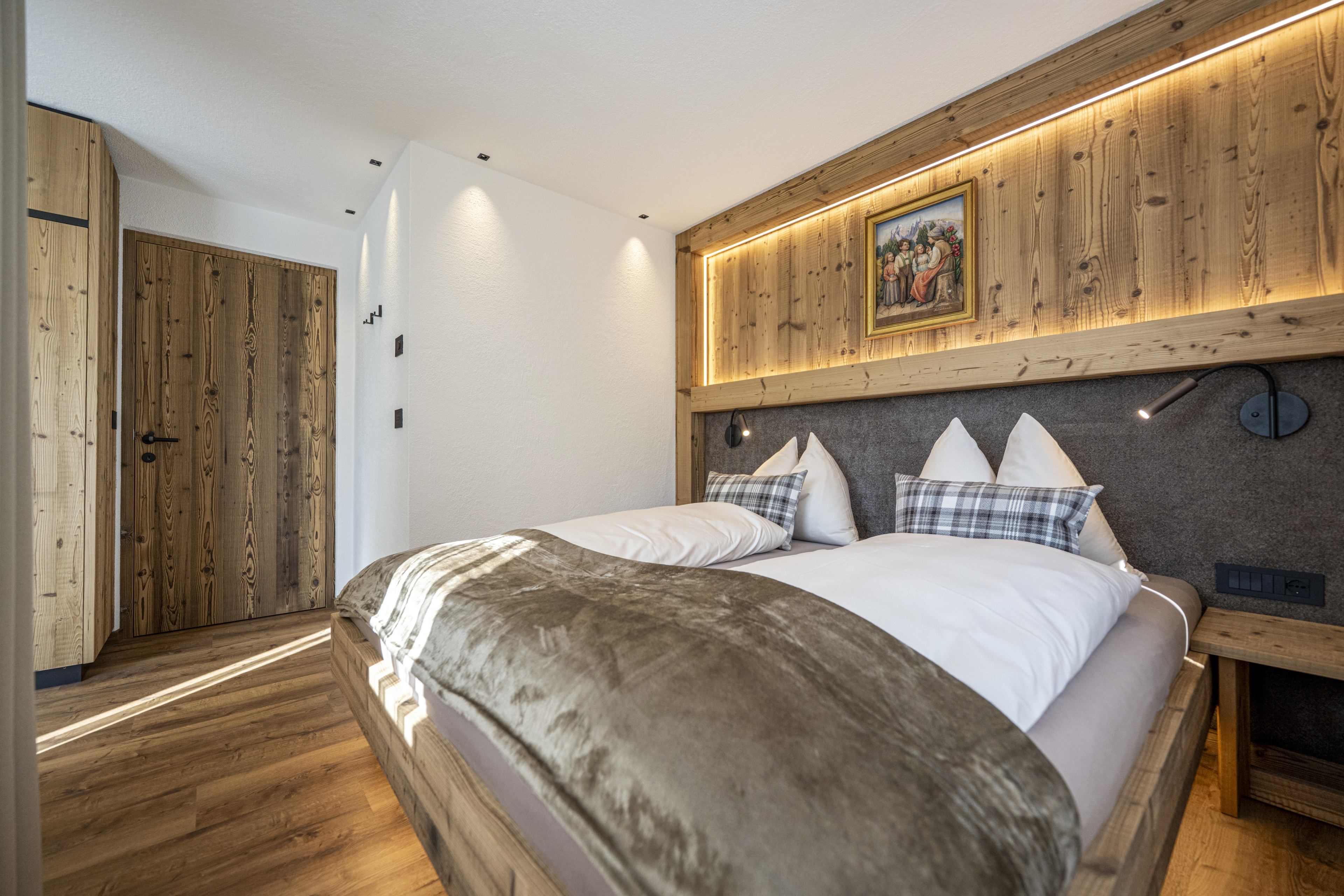 Meisules - Two-Bedroom apartment with Private Sauna and panoramic terrace – Santa Cristina, Val Gardena · 2 Sleeping room