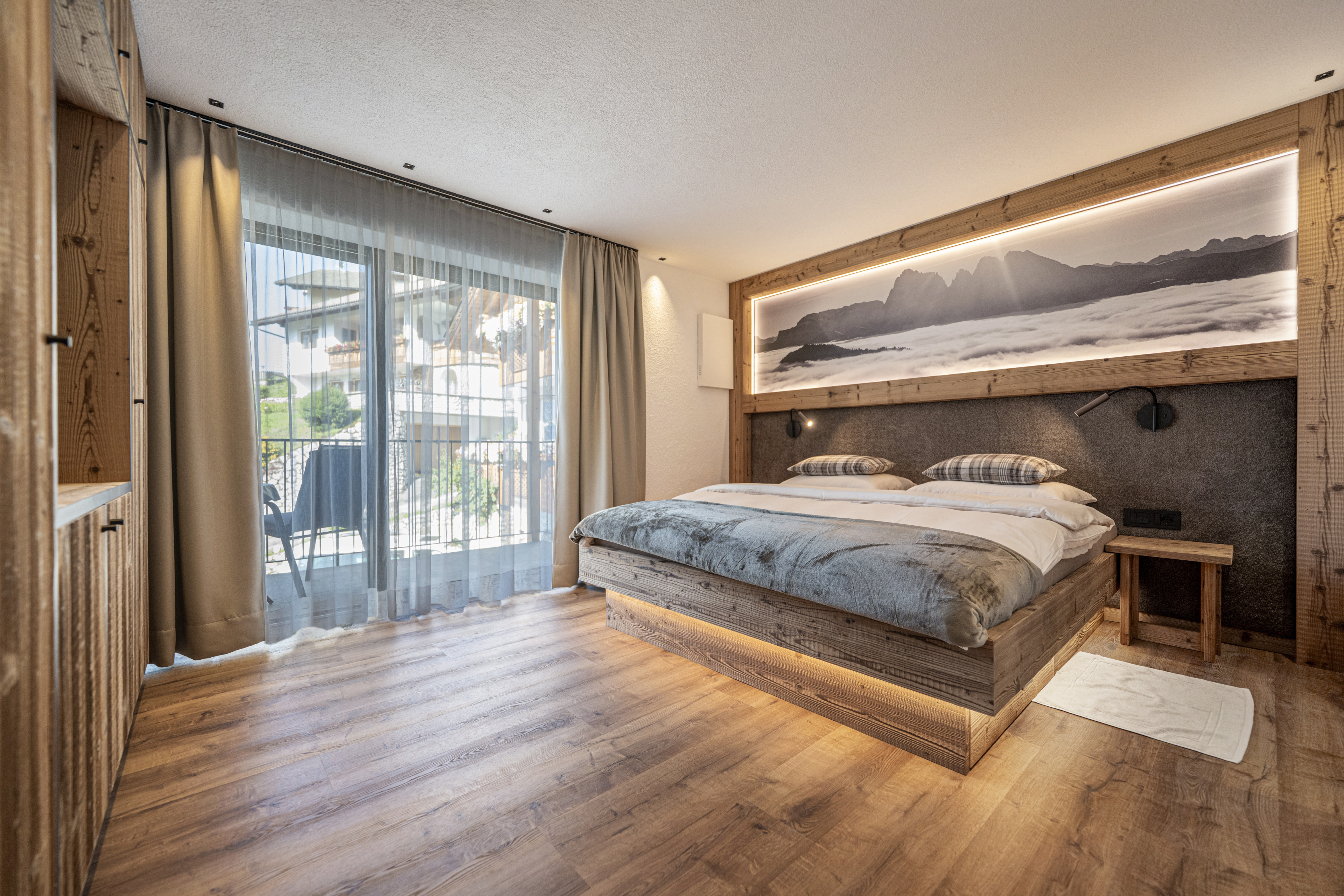 Meisules - Two-Bedroom apartment with Private Sauna and panoramic terrace – Santa Cristina, Val Gardena · 2 Sleeping room