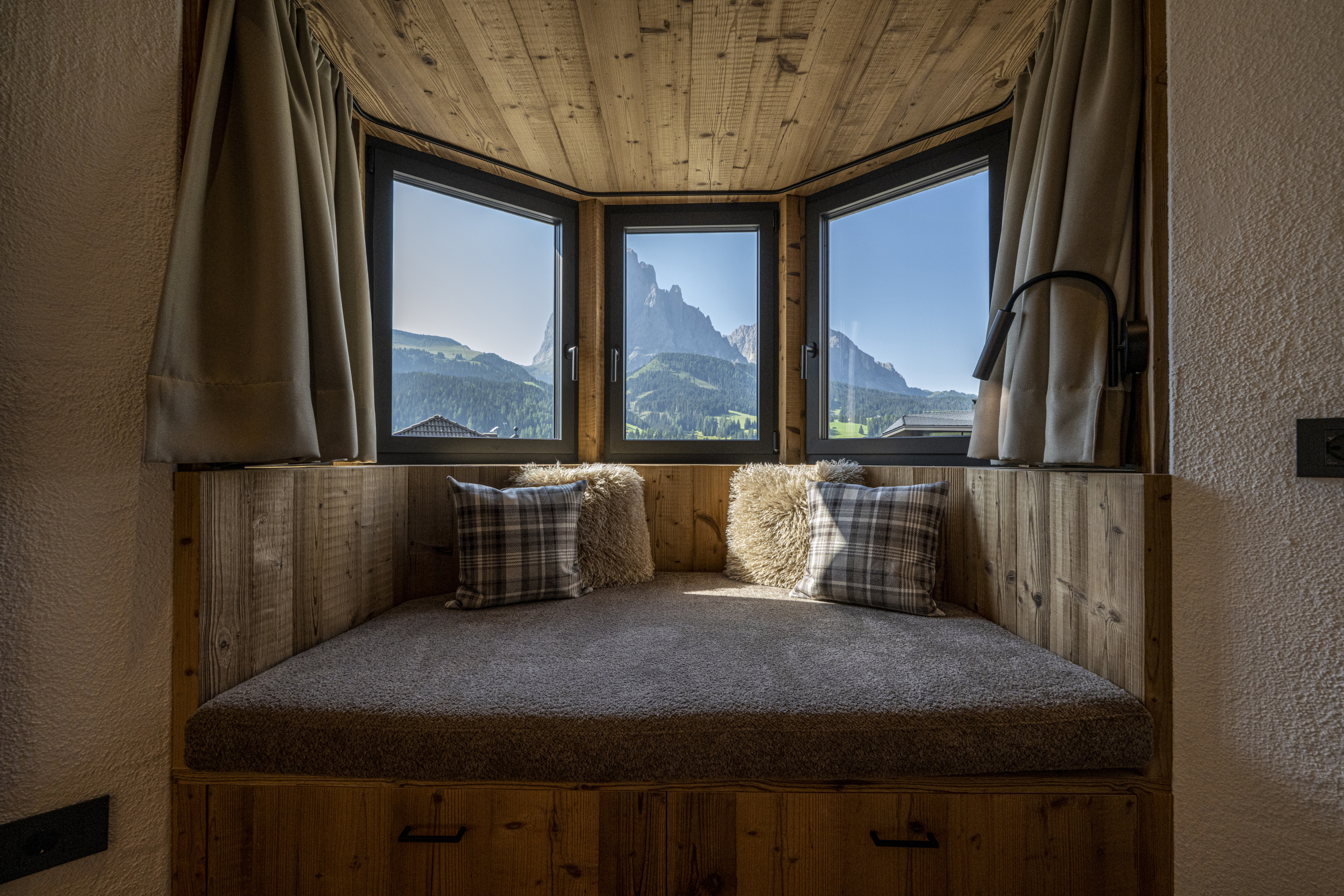 Meisules - Two-Bedroom apartment with Private Sauna and panoramic terrace – Santa Cristina, Val Gardena · 2 Sleeping room