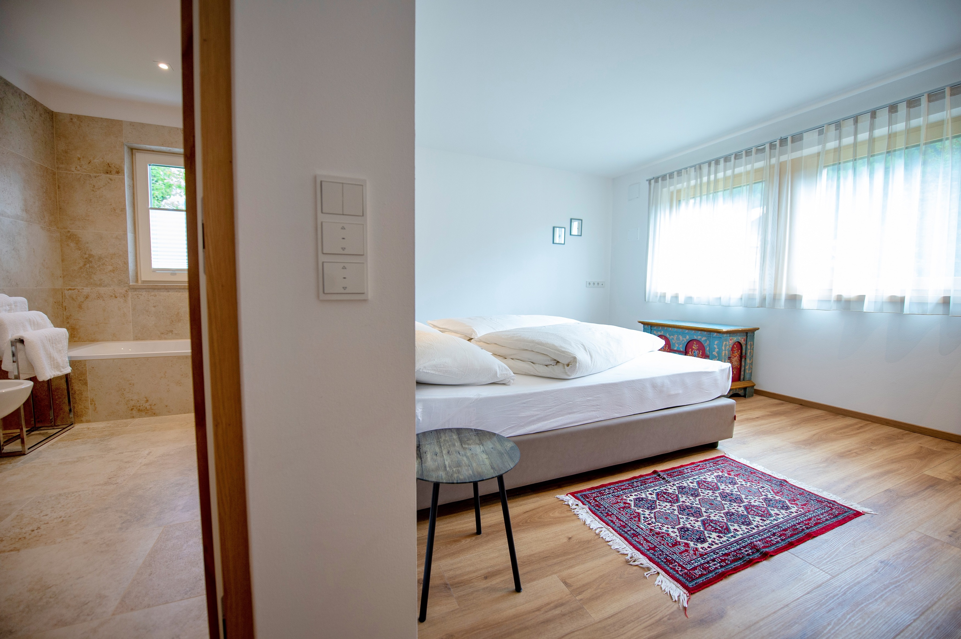 Ferienwohnung mit 2 Schlafzimmern und Garten – Wolkenstein, Gröden · 2 Schlafzimmer